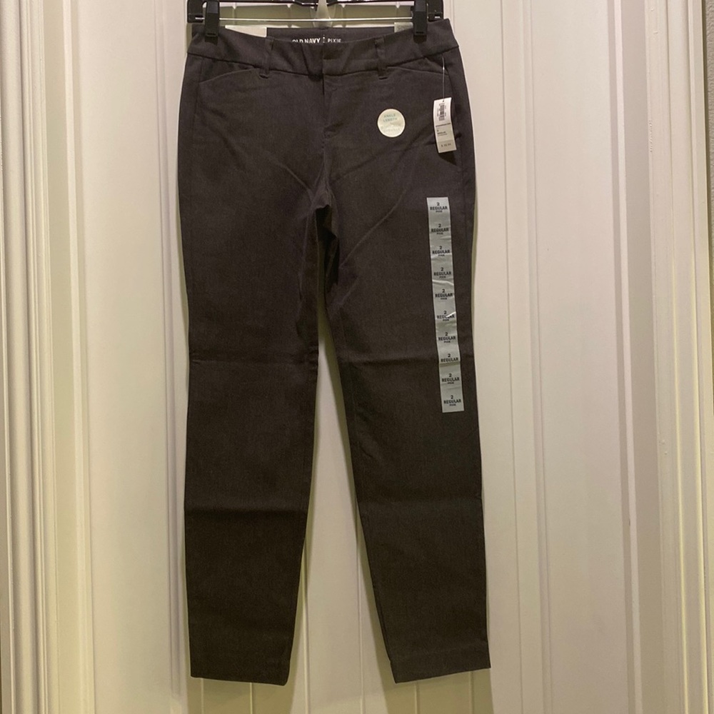 Old Navy Dark Grey Ankle Length Pants Size 2